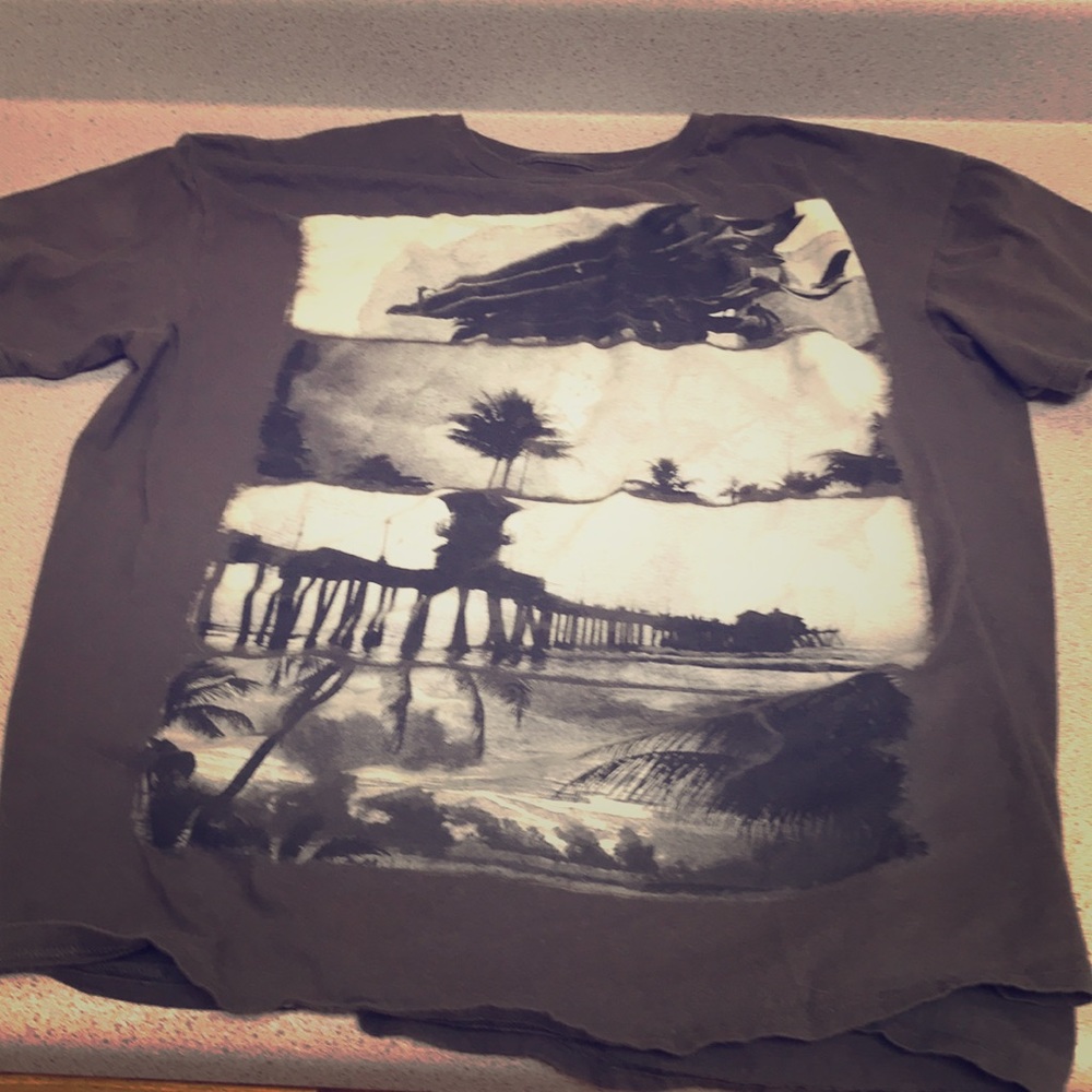 Hang ten gray t-shirt
